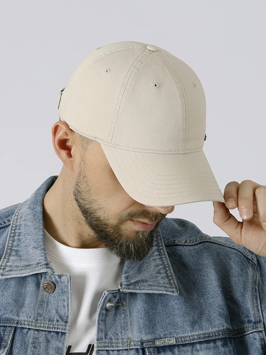 Бейсболка летняя вареная синяя