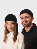 Шапка вязаная чёрная