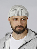 Шапка вязаная серая