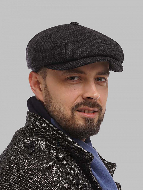 Восьмиклинка с ушками, из пальтовой ткани