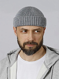 Шапка вязаная серая