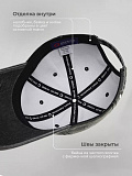 Бейсболка летняя вареная чёрная