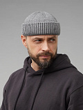 Шапка вязаная серая