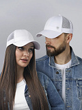 Бейсболка летняя с сеткой белая
