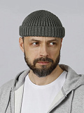 Шапка вязаная серая