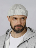Шапка вязаная серая