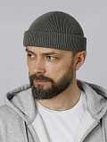Шапка вязаная серая