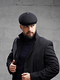 Пятиклинка из пальтовой ткани чёрная