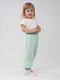 Муслиновые брюки летние бирюзовые