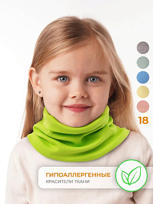 Снуд трикотажный зелёный
