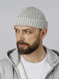 Шапка вязаная серая