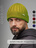 Шапка вязаная зелёная